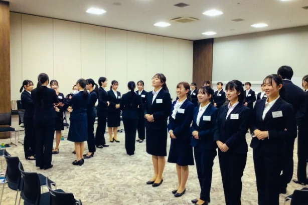 写真:新人研修の様子